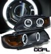 Bmw X5 2001-2003  Black W/ Halo Projector Headlights