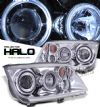 Volkswagen Jetta 1999-2004  Chrome W/ Halo Projector Headlights