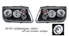 Volkswagen Jetta 1999-2004 Black Halo Projector Head Lights