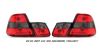Bmw 3 Series 1999-2002 2dr Red / Clear Euro Tail Lights