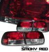 Honda Civic 1992-1995 Hatchback Red / Smoke Euro Tail Lights