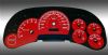 Chevrolet Silverado 2003-2005  Red / Blue Night Performance Dash Gauges