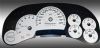 Gmc Sierra 2006-2007 Classic White / Blue Night Performance Dash Gauges