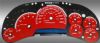 Chevrolet Silverado 2006-2007 Hd Classic Red / Blue Night Performance Dash Gauges