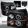 Cadillac Escalade 2002-2006 Black Housing Dual Halo Projector Headlights